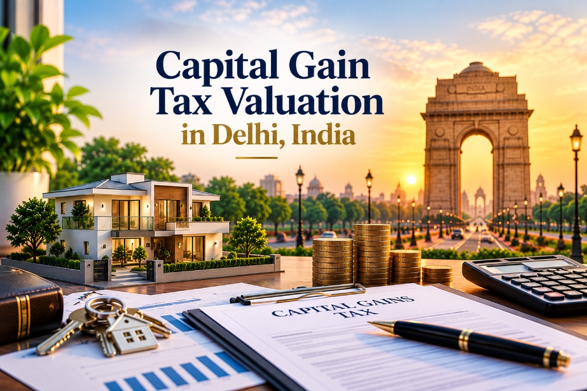 Capital Gain Tax Property Valuation In Delhi, India: Fair Market Value, Property Sale & Tax Documentation